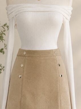 NWT Guess Faux Suede Mini Skirt XL